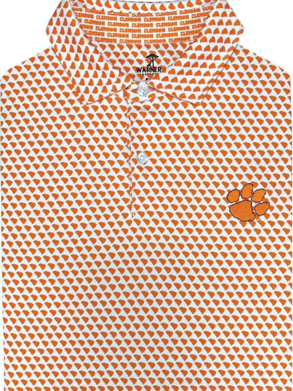 Men's Collegiate Print Performance Polo Golf Shirt - Stylish & Comfortable